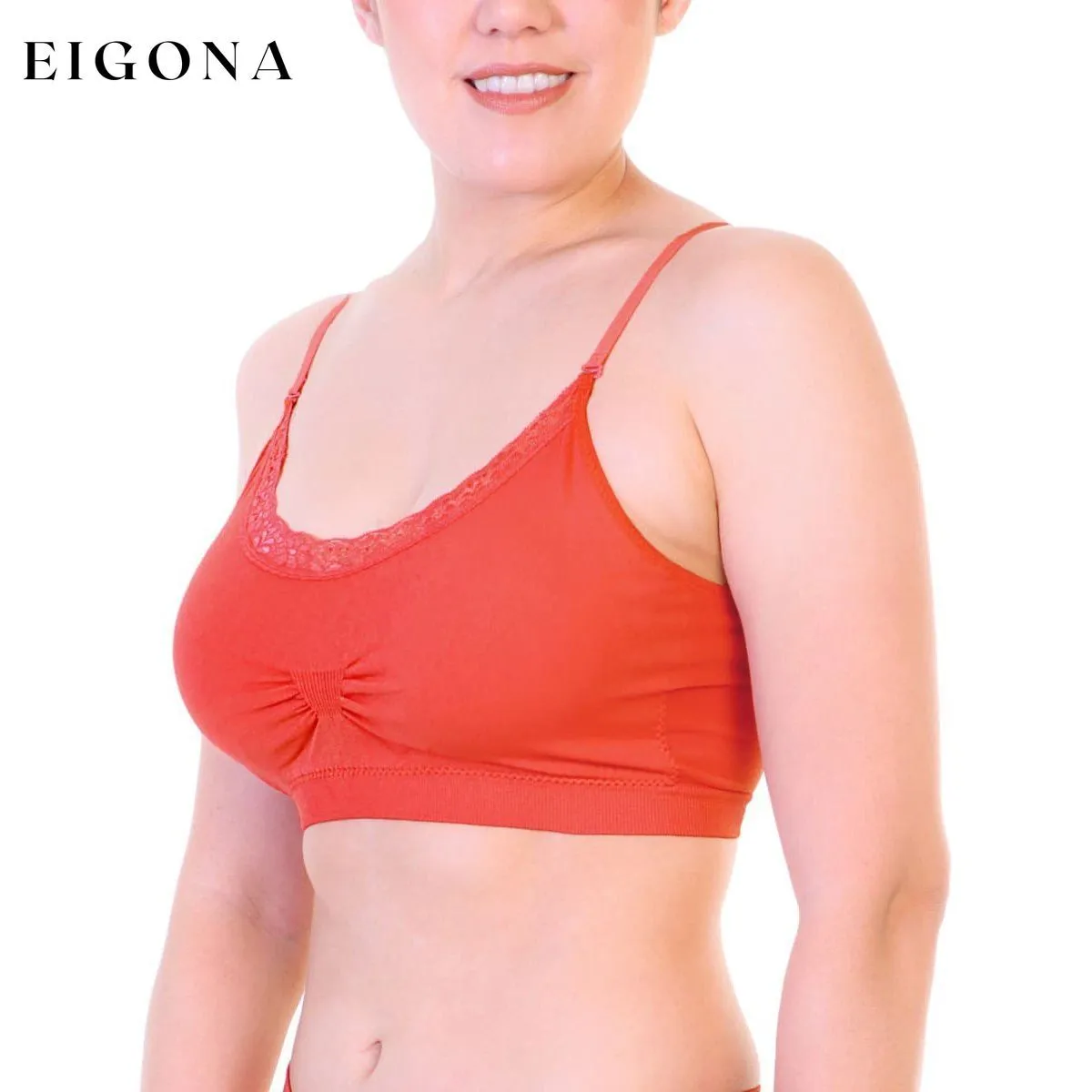 6-Pack: Padded Lace Trim Bralettes