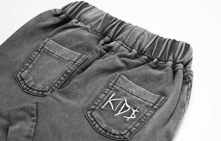 Acid grey track pants