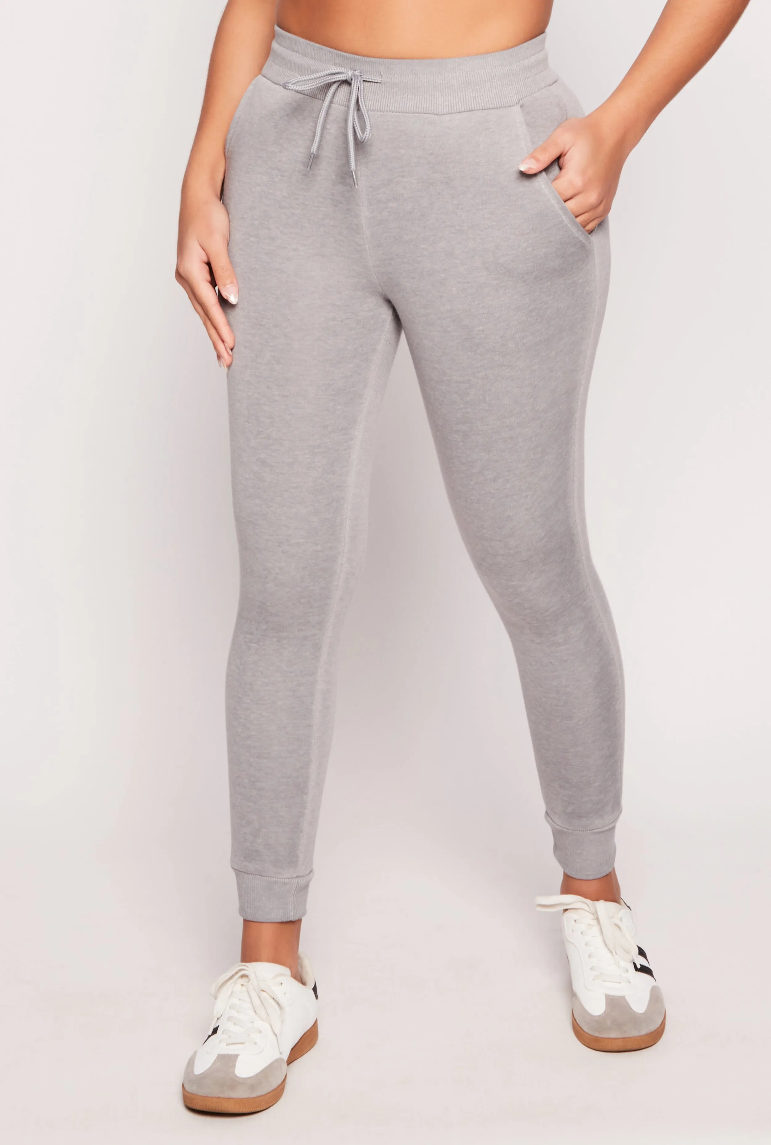 Acid Wash Drawstring Joggers