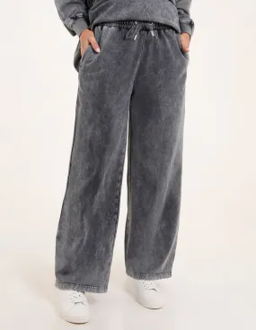 Acid Wash Straight Leg Joggers