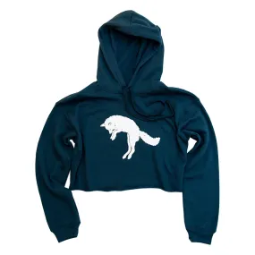 Arctic Fox Crop Hoodie