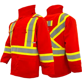 Atlas Guardian® FR / Arc Flash Insulated Parka (HRC 4) w/4" Striping by Atlas Workwear - Style 21914OR