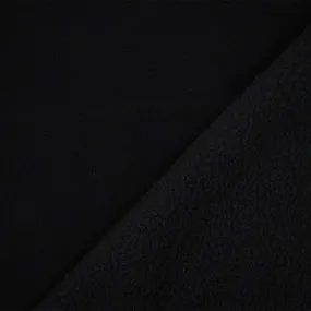 Black Polyester Heavy Weight Polartec Wind Pro Knit Fabric