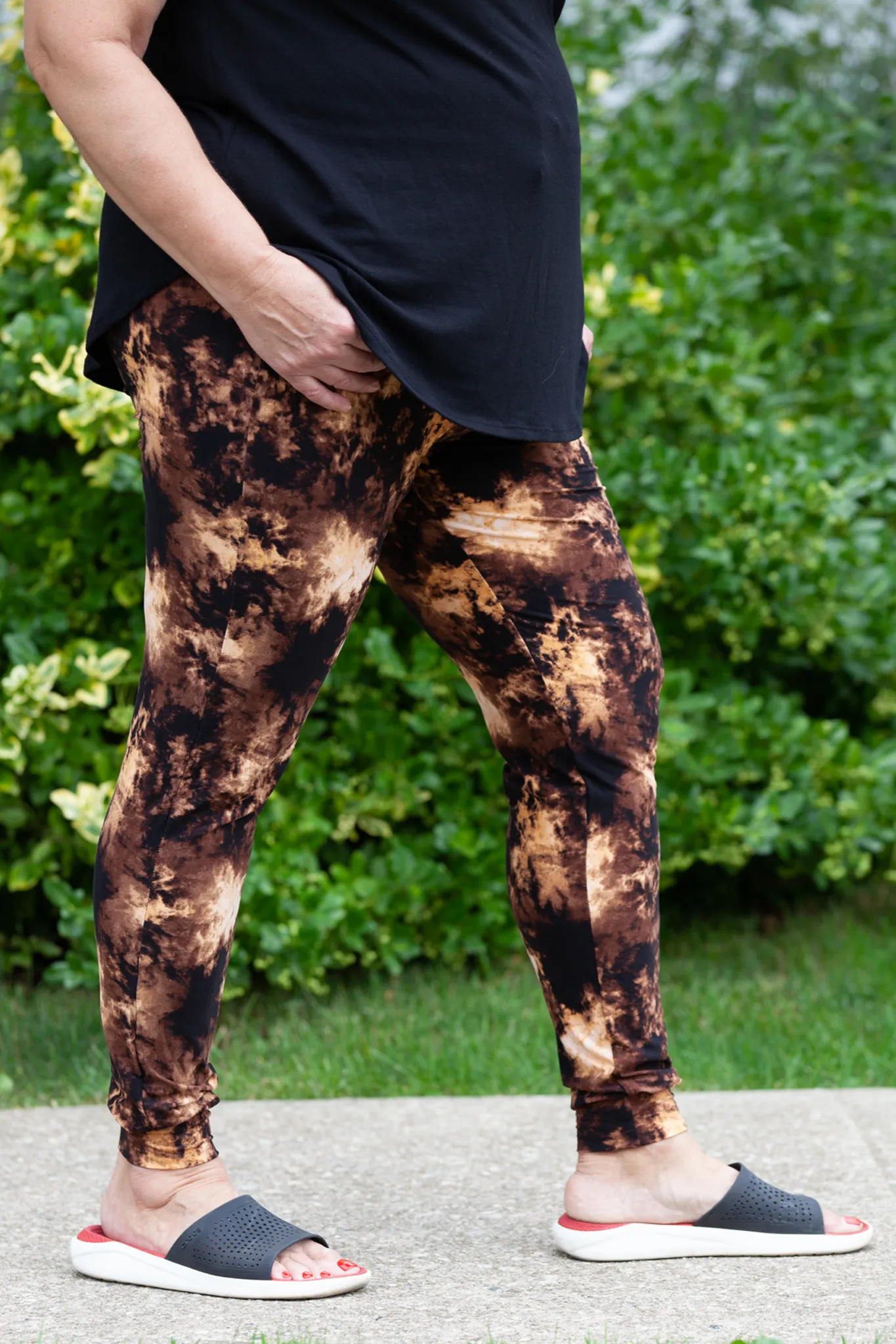 Bleach Tie Dye Joggers Plus