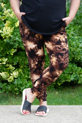 Bleach Tie Dye Joggers Plus