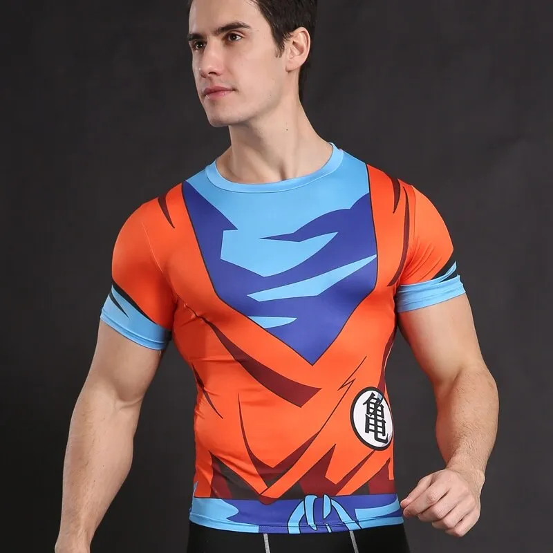 Bodybuilding Quick drying Compression Men's Shirts.