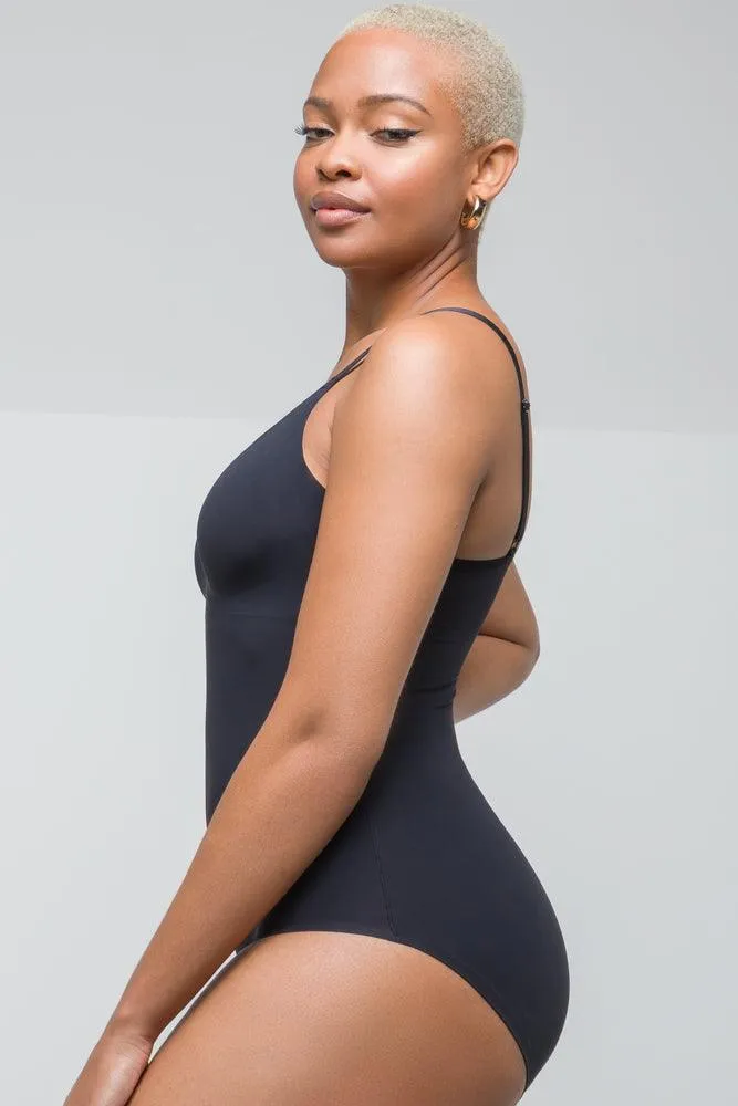 Bonded Shapewear Bodysuit Black