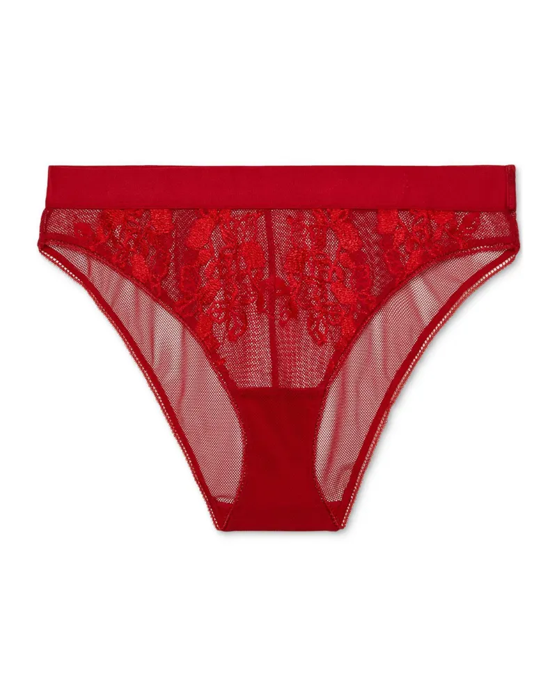 Btemptd Haute Red Opening Act Bralette & Cheeky Set