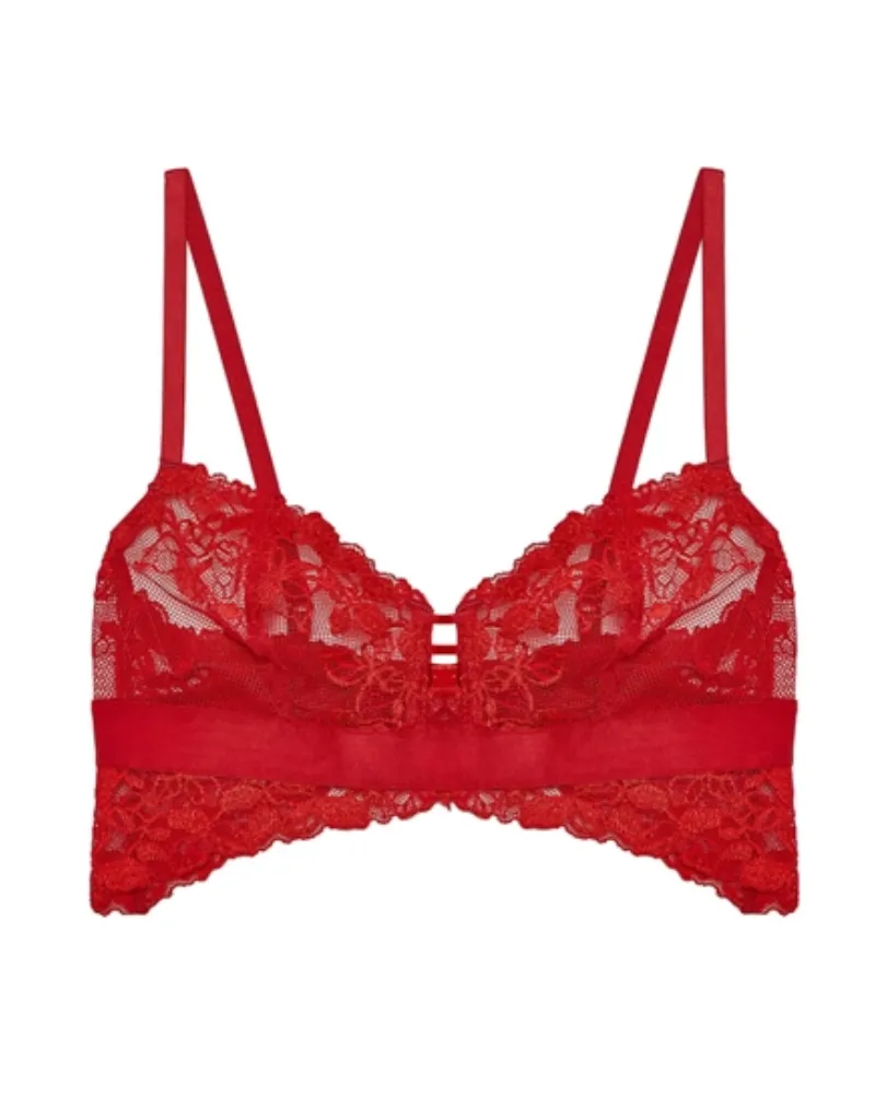 Btemptd Haute Red Opening Act Bralette & Cheeky Set