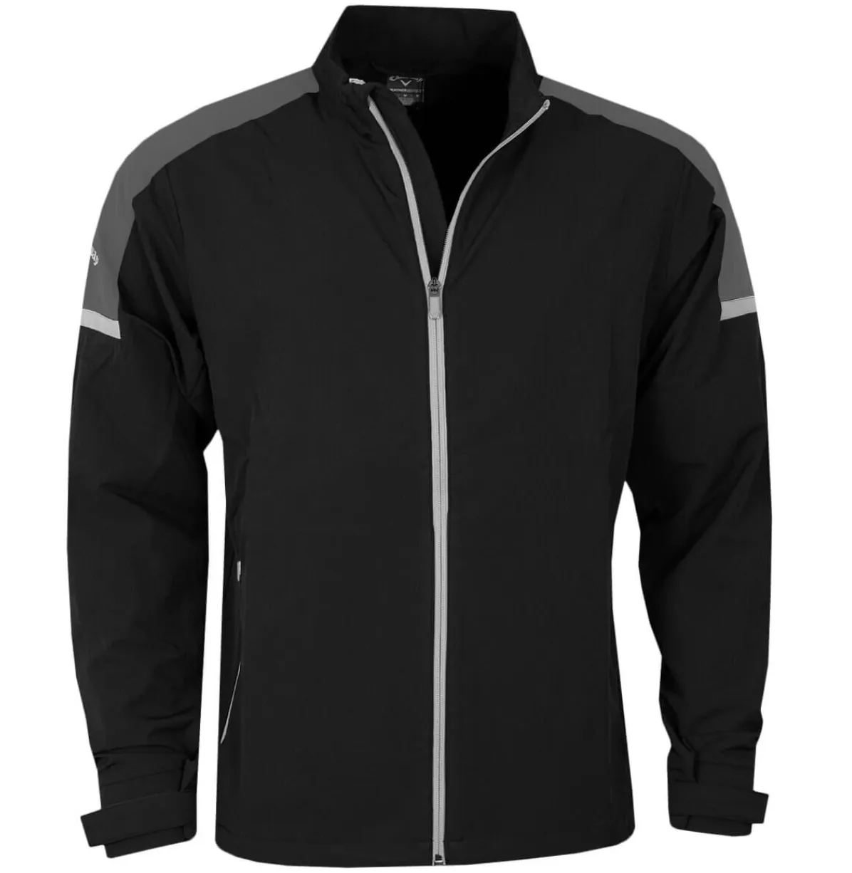 Callaway Golf Mens Shoulder Block Water Repellent SwingTech Golf Wind Jacket - CGRFB033