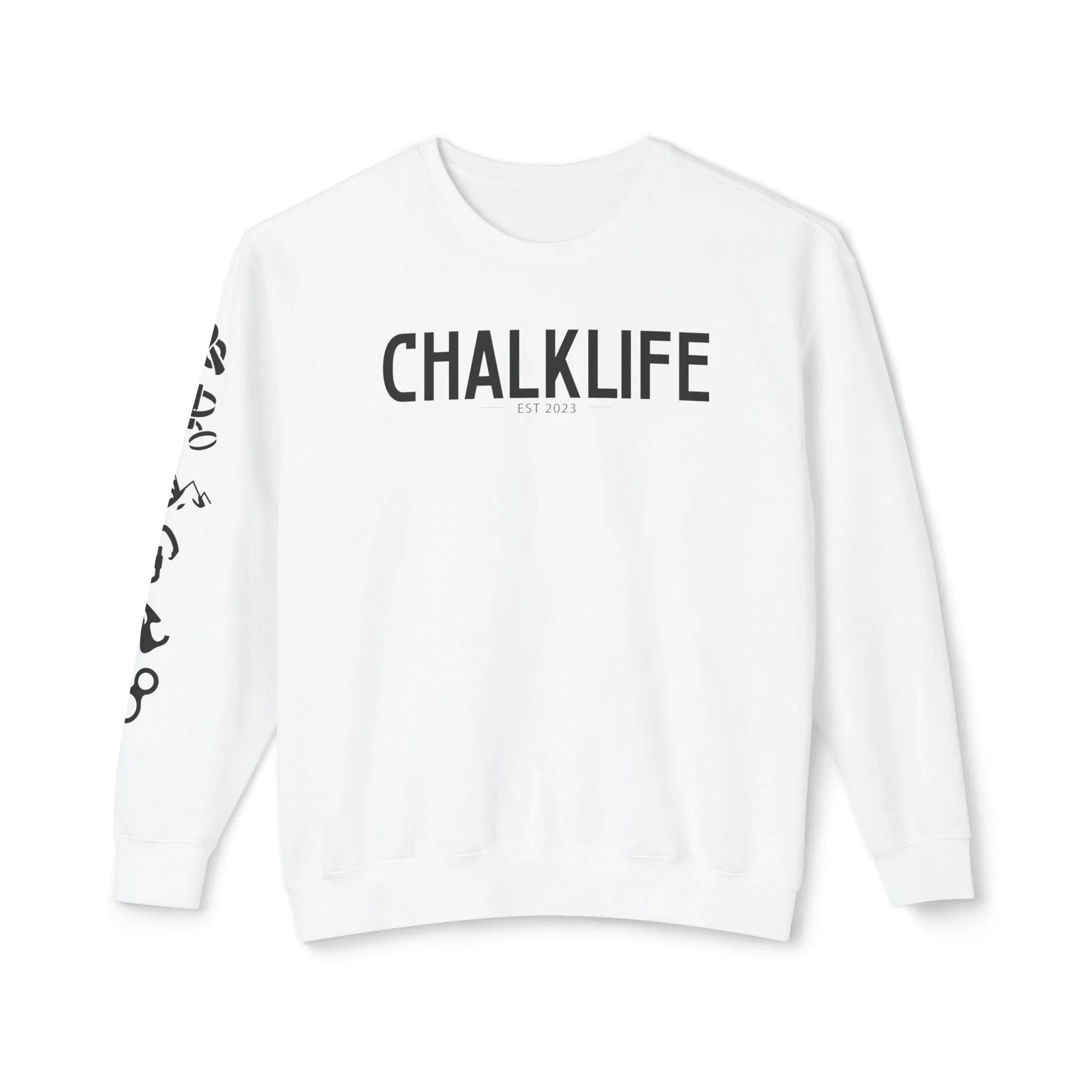 Chalklife - Climbing Events Unisex Lightweight Crewneck Sweatshirt