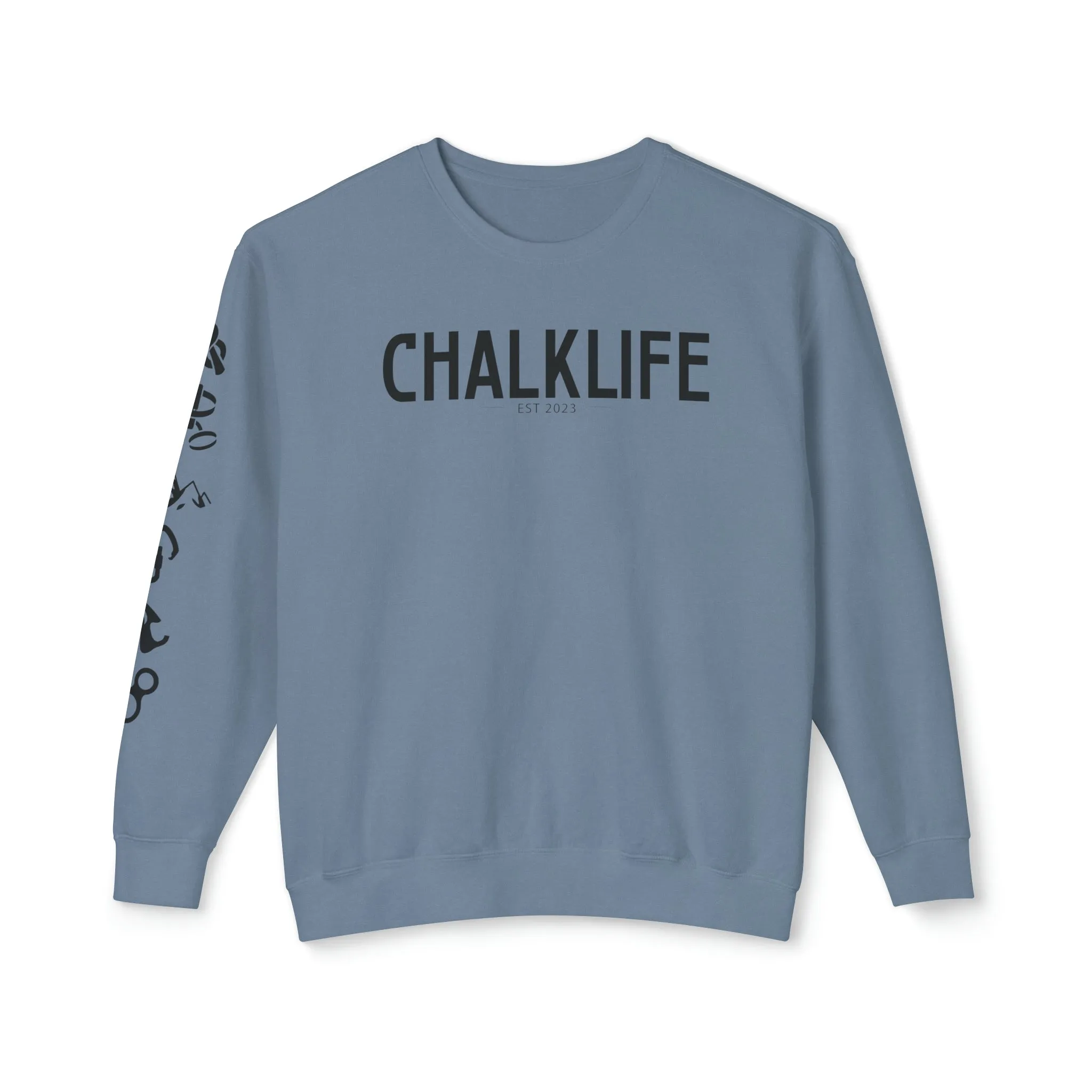 Chalklife - Climbing Events Unisex Lightweight Crewneck Sweatshirt