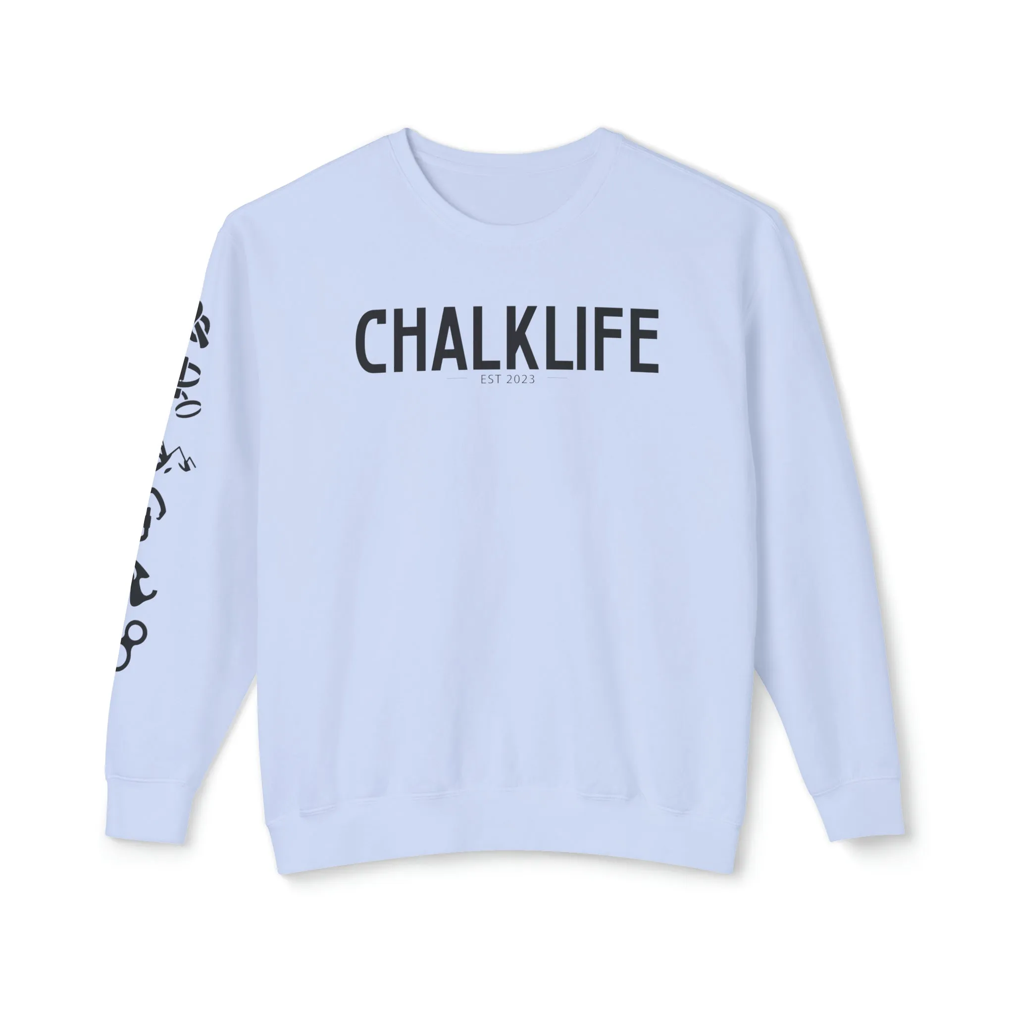 Chalklife - Climbing Events Unisex Lightweight Crewneck Sweatshirt