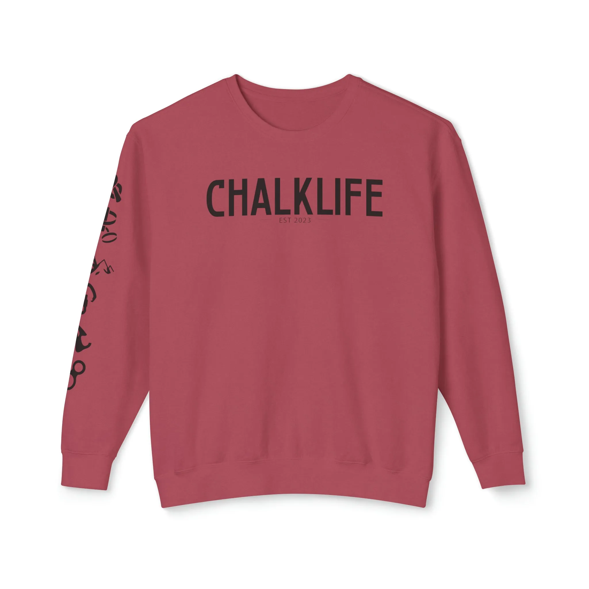 Chalklife - Climbing Events Unisex Lightweight Crewneck Sweatshirt
