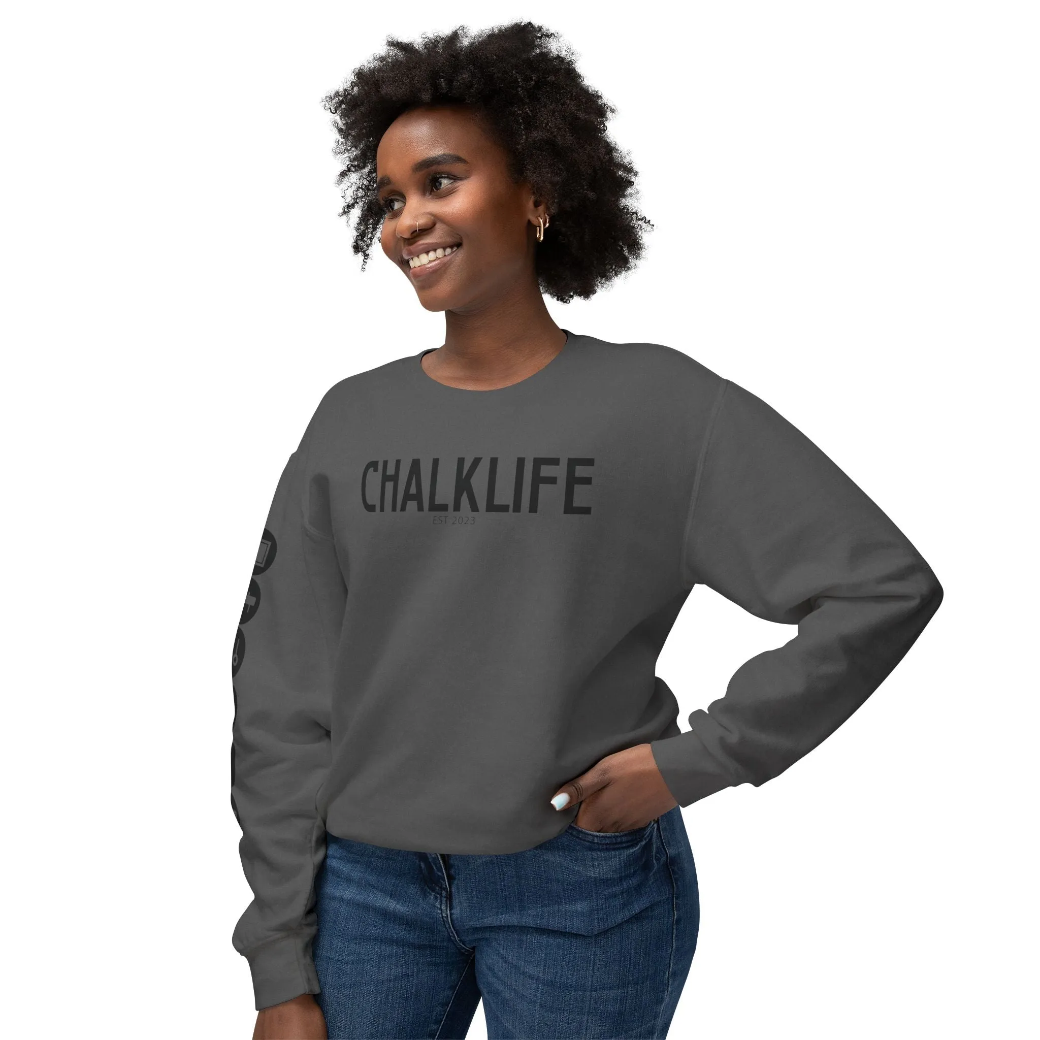Chalklife - Men's Events Unisex Lightweight Crewneck Sweatshirt