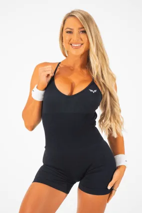 Club Athletica Flex Seamless Bodysuit Black