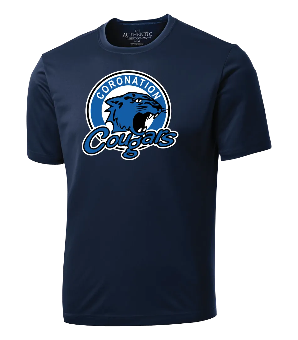Coronation Cougars Youth Dri-Fit T-Shirt with Printed Logo