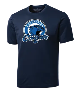 Coronation Cougars Youth Dri-Fit T-Shirt with Printed Logo