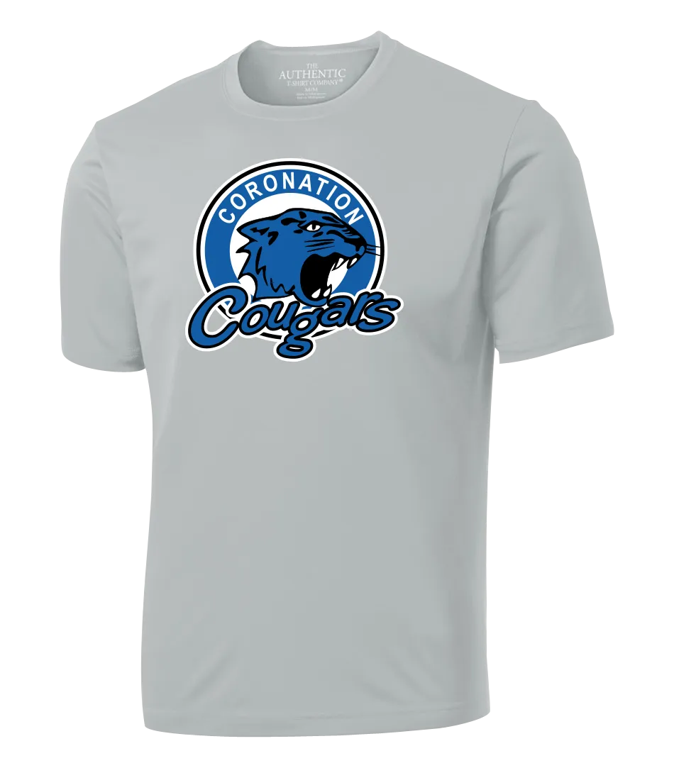 Coronation Cougars Youth Dri-Fit T-Shirt with Printed Logo