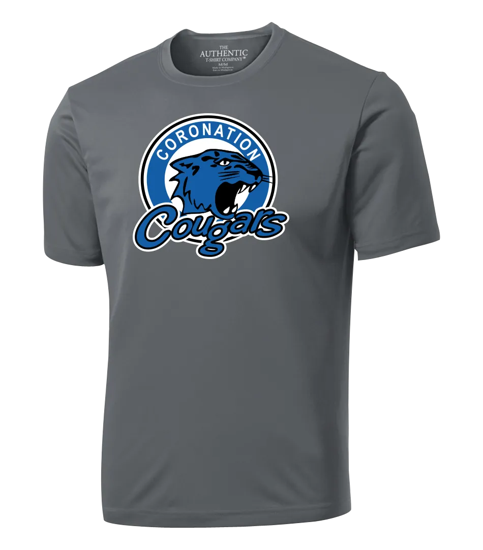 Coronation Cougars Youth Dri-Fit T-Shirt with Printed Logo