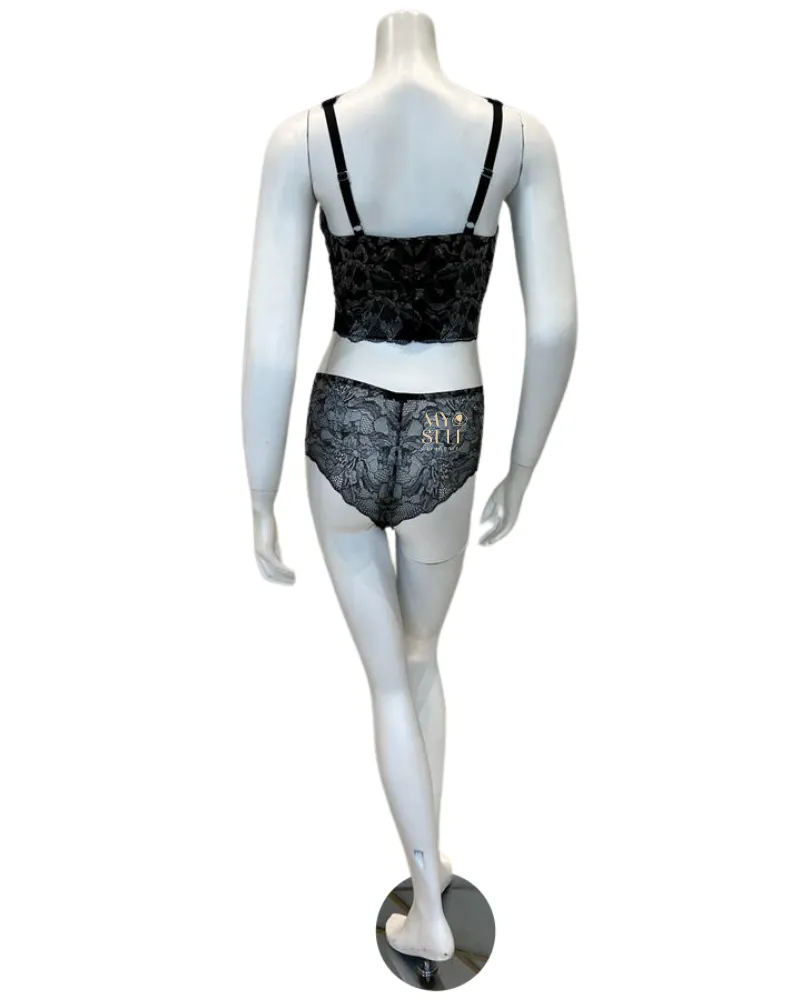 Cosabella Shades of Grey Paradiso Curvy Bralette Set
