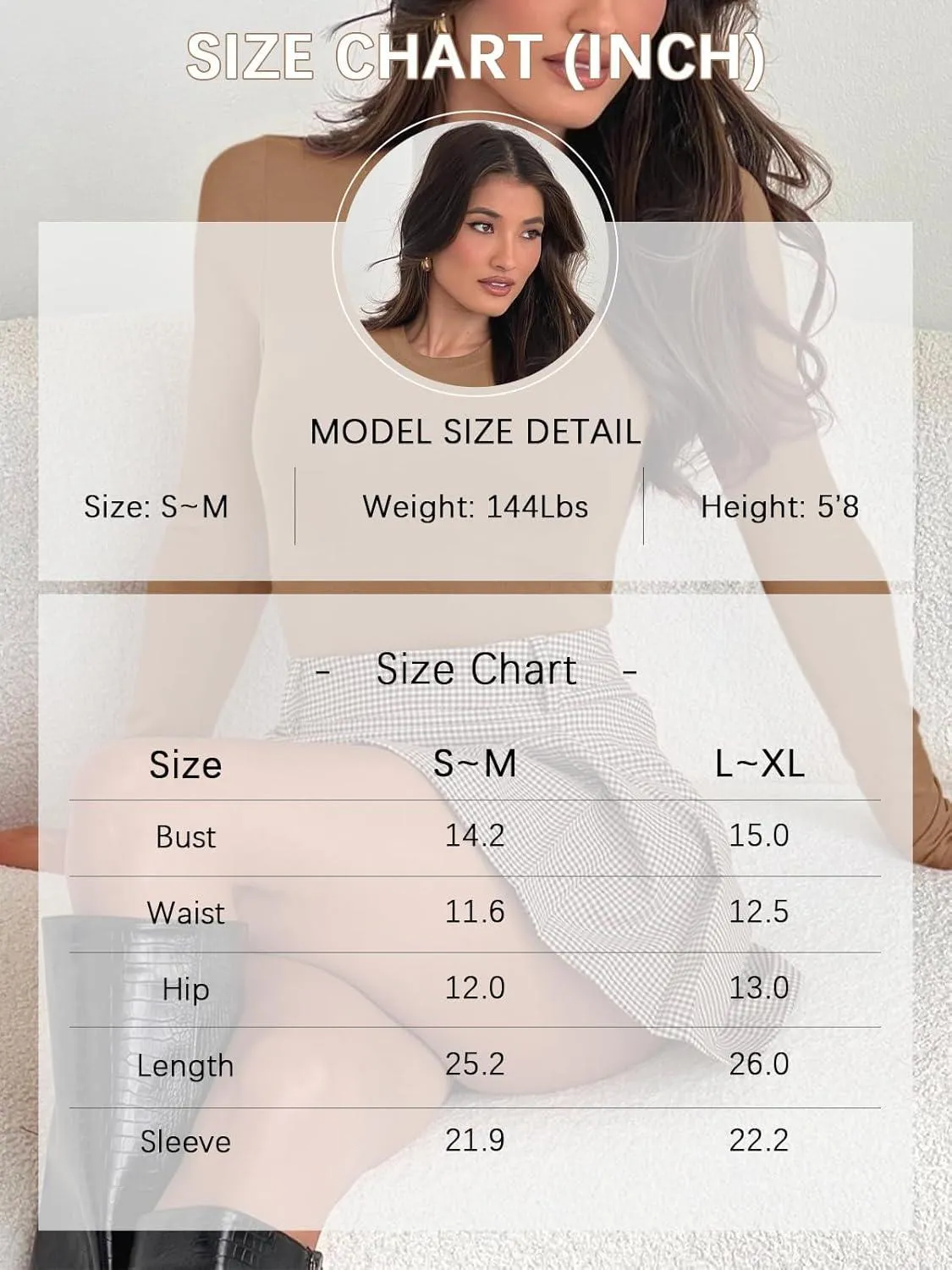 Crewneck Long Sleeve Tummy Control Thong Bodysuit Tops