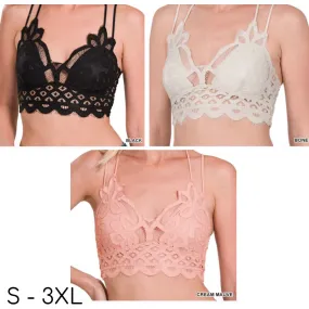 Crochet Flower Lace Bralettes