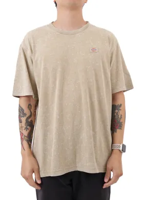 Dickies Newington Men’s T Shirt 100% Cotton Sandstone Acid Wash
