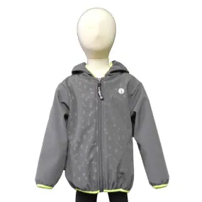 FINAL SALE: Kids Fleecy Softshell Reflective Jacket in Graphite