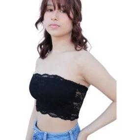 Flora Lace Bralette - Black