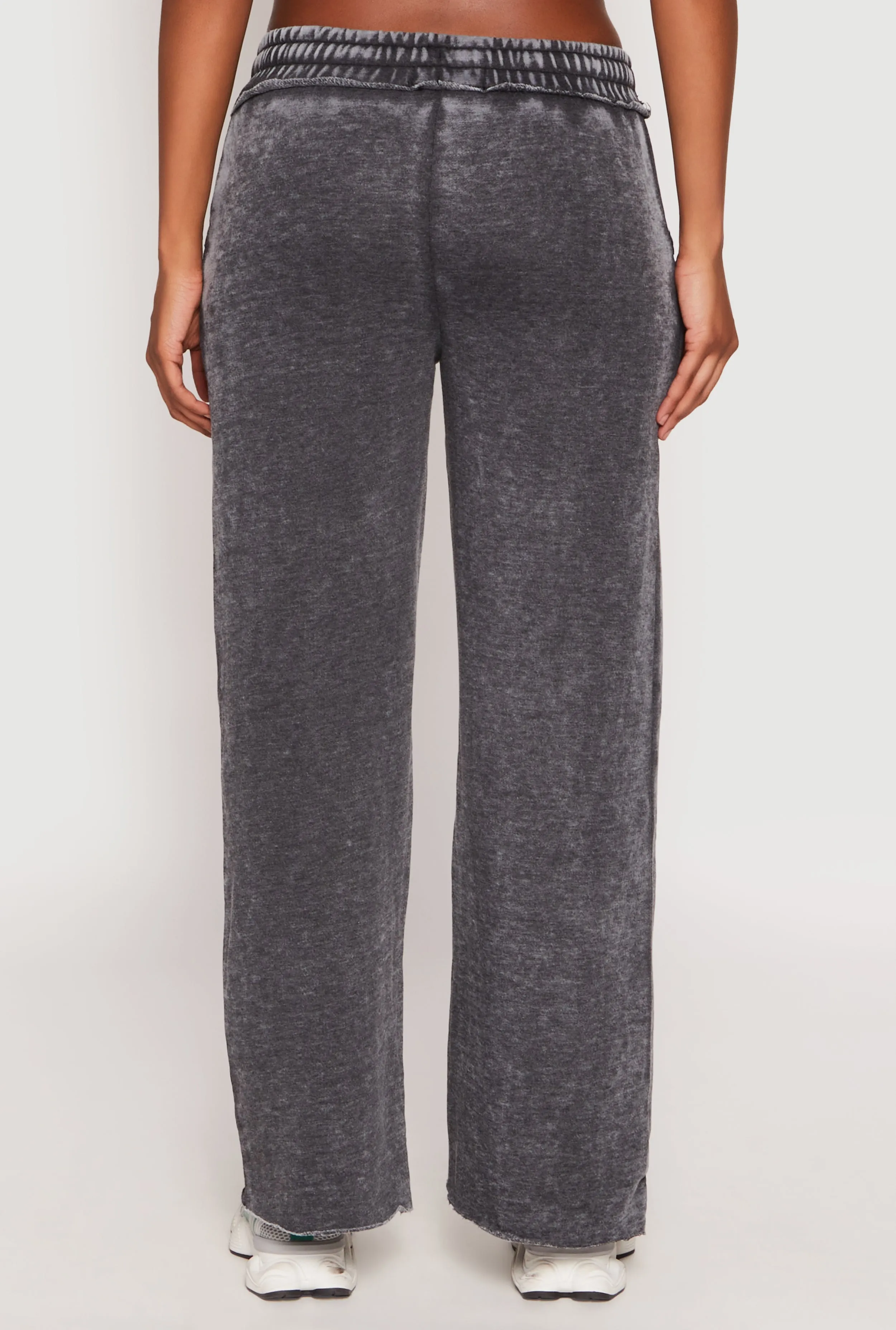 Frayed Acid Wash Sweatpants