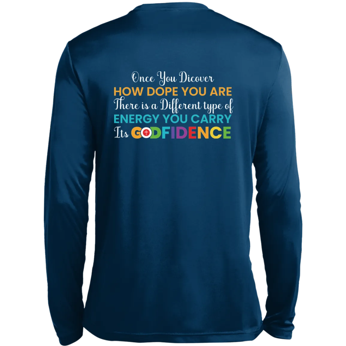 GODFIDENCE Long Sleeve Moisture-Wicking Tee
