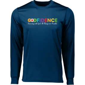 GODFIDENCE Long Sleeve Moisture-Wicking Tee