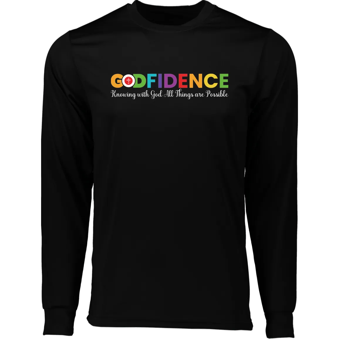 GODFIDENCE Long Sleeve Moisture-Wicking Tee