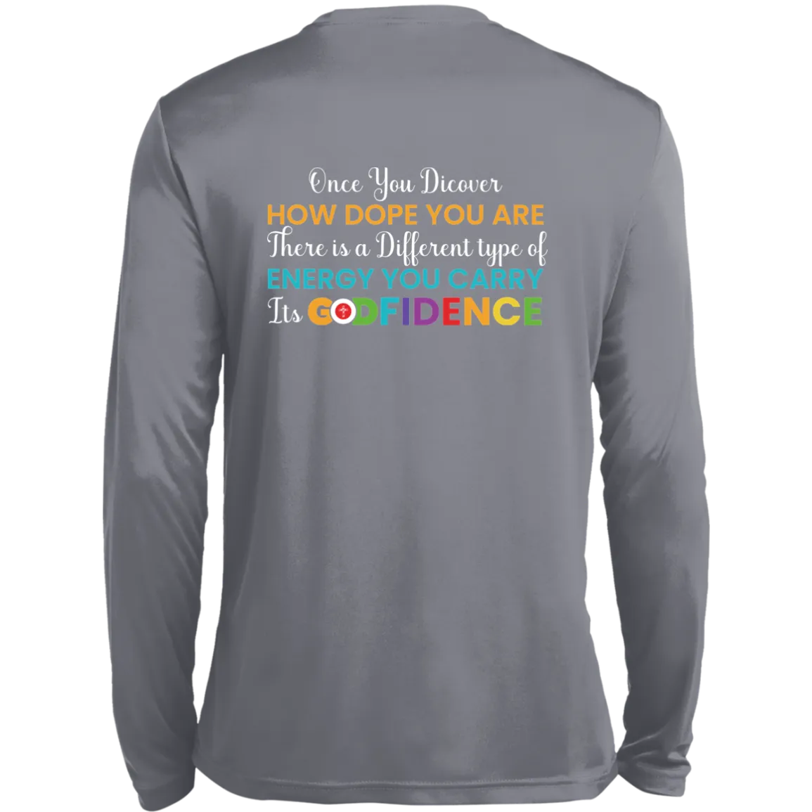 GODFIDENCE Long Sleeve Moisture-Wicking Tee