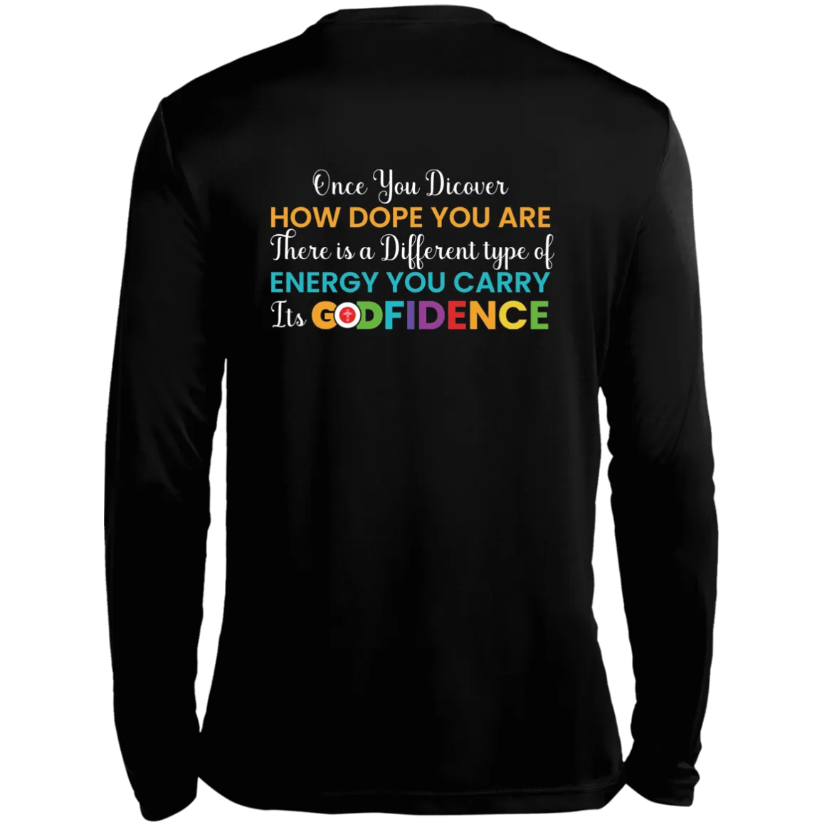 GODFIDENCE Long Sleeve Moisture-Wicking Tee