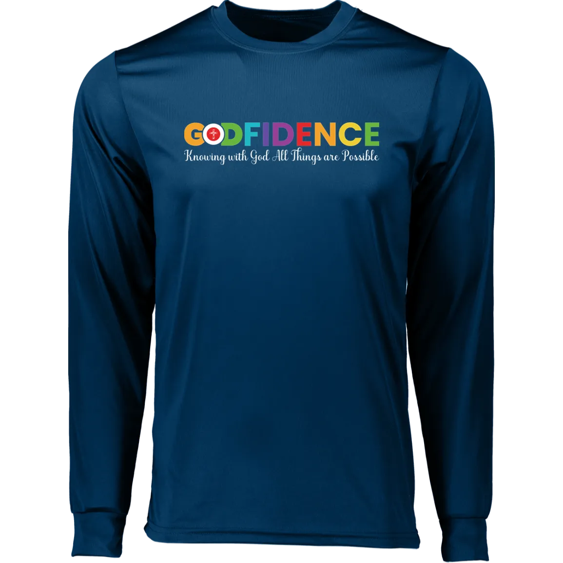 GODFIDENCE Long Sleeve Moisture-Wicking Tee