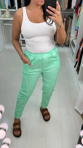 Hadil Acid Washed Effect Joggers