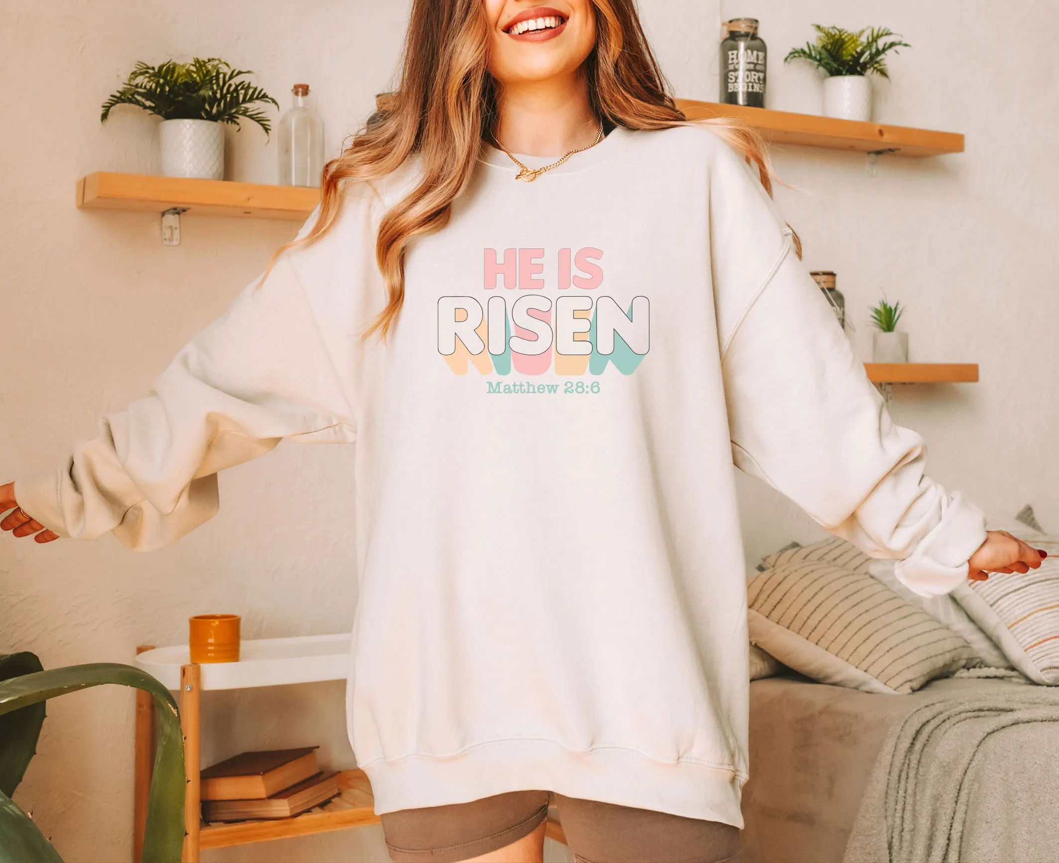 He is Risen (Retro) Sweatshirt
