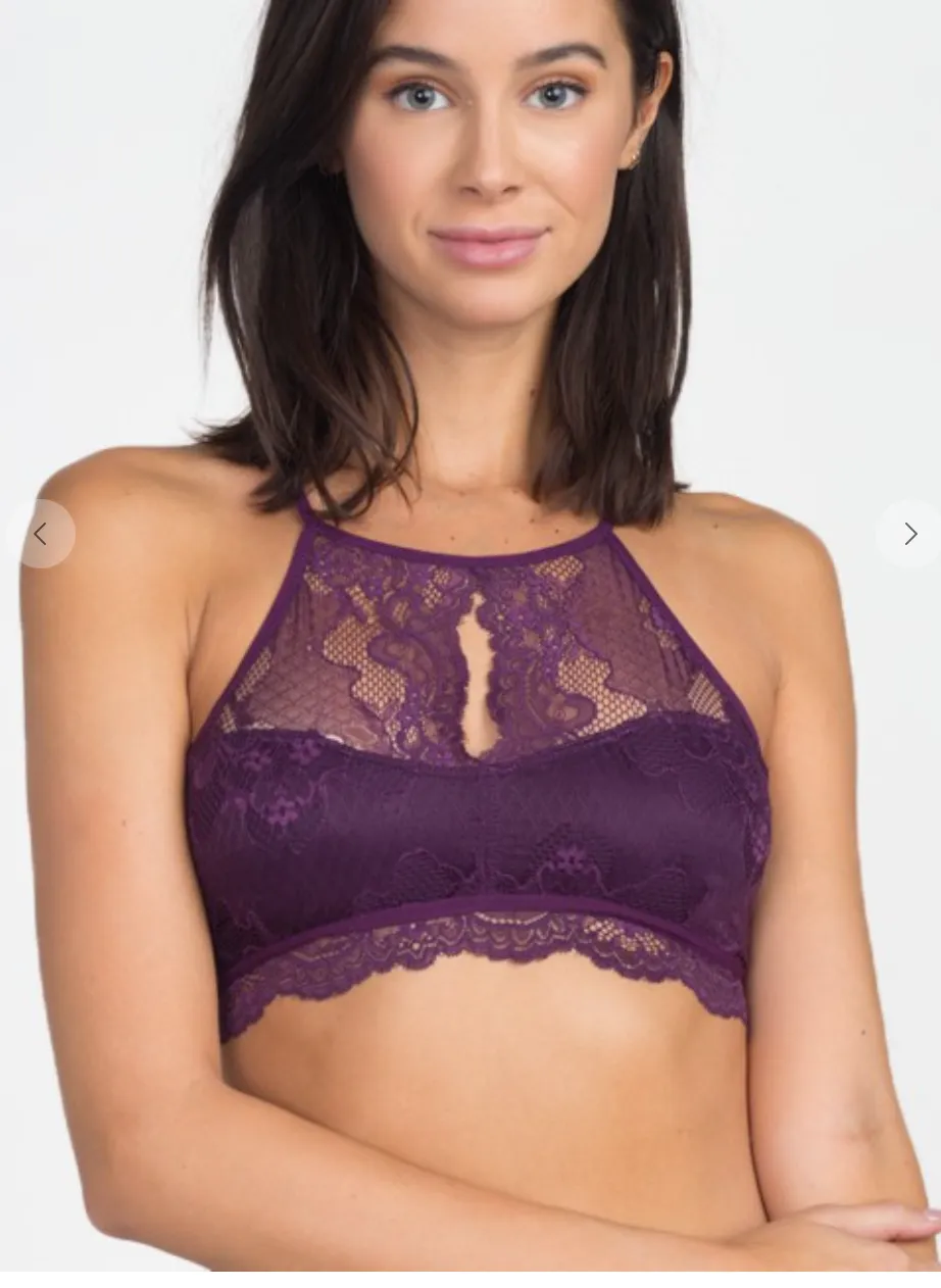 High Neck Lace Bralette (more colors)