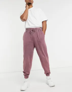 Joggers in acid wash oversized