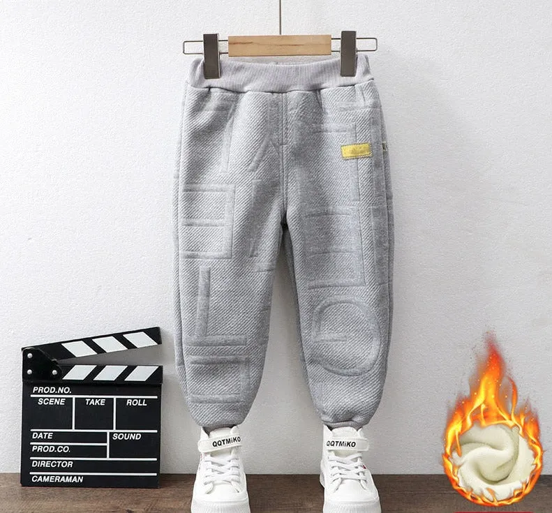 Kids Boys Girls One Piece Fleece Sports Trousers/Pants