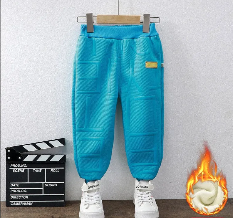 Kids Boys Girls One Piece Fleece Sports Trousers/Pants