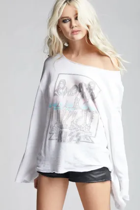 Kiss Love Gun Bell Sleeve Sweatshirt
