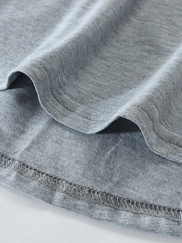 Lace-Up Men's Lightweight Hooded Sweatshirt