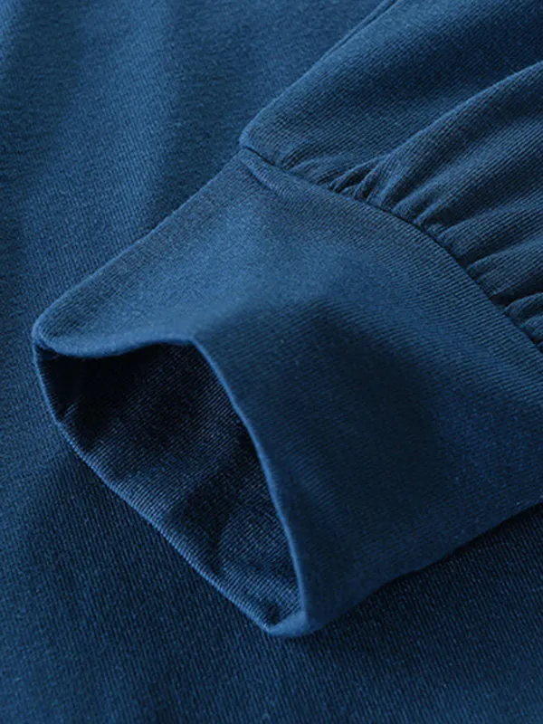 Lace-Up Men's Lightweight Hooded Sweatshirt
