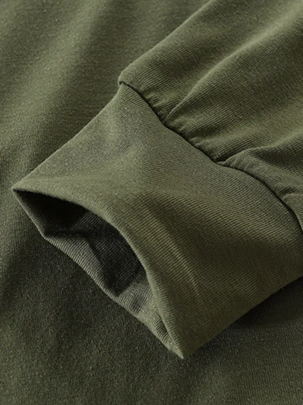 Lace-Up Men's Lightweight Hooded Sweatshirt
