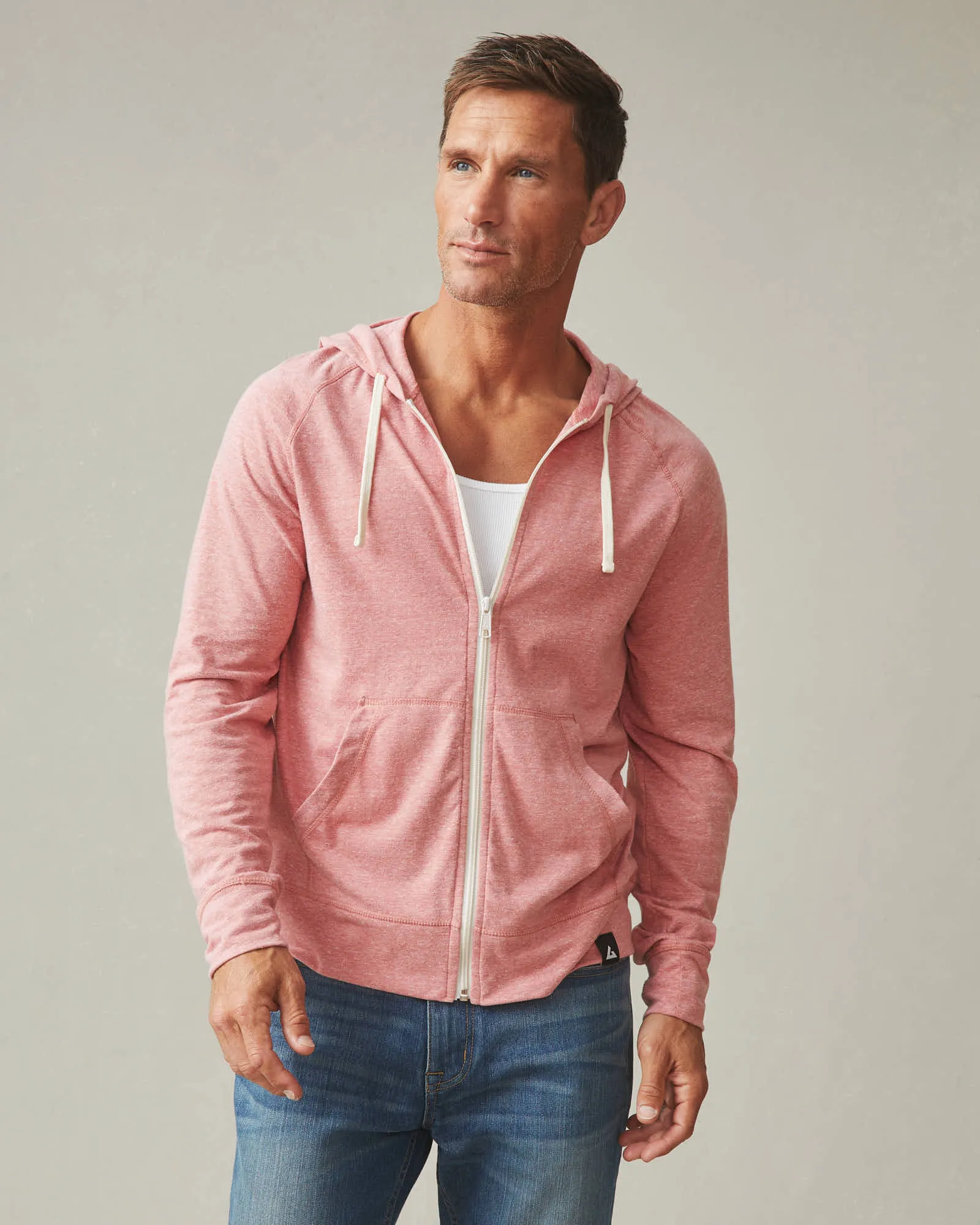 Lightweight Full Zip - Red Terra