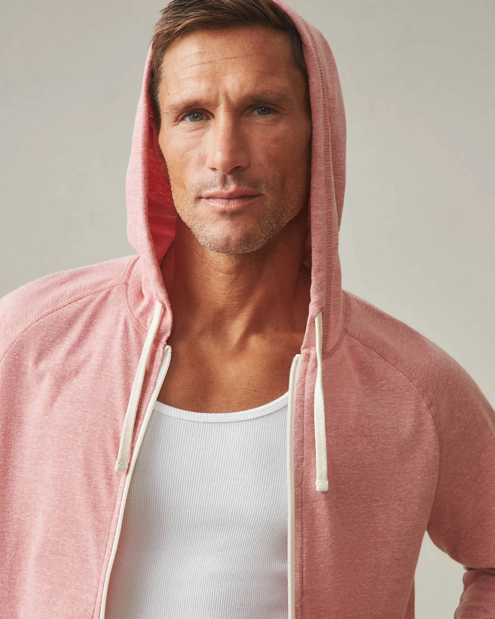 Lightweight Full Zip - Red Terra