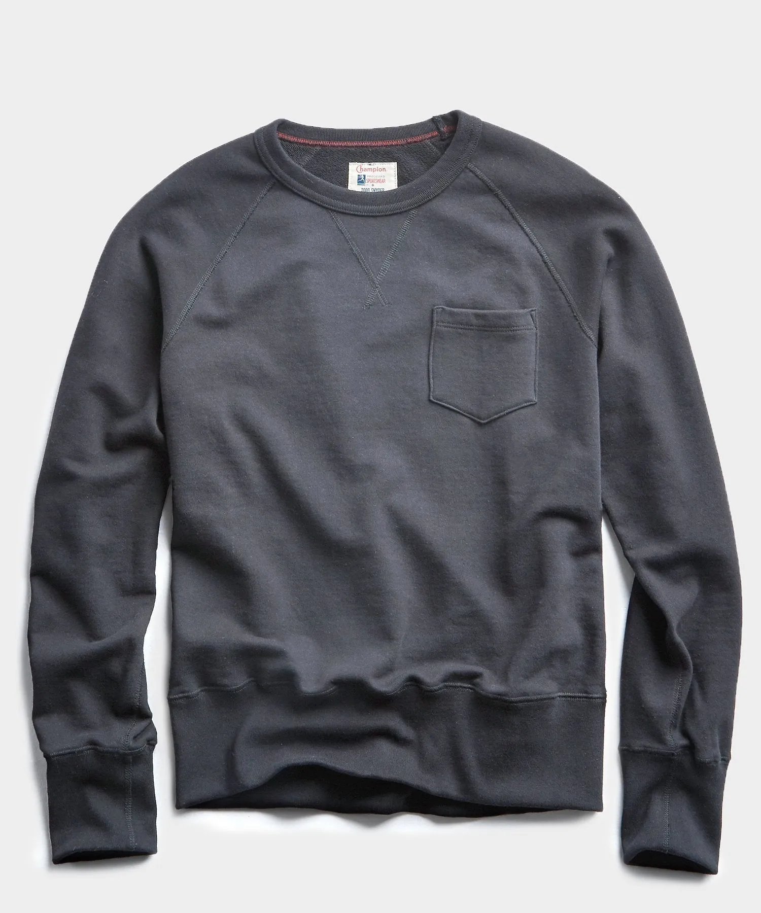 Lightweight Pocket Sweatshirt in Asphalt